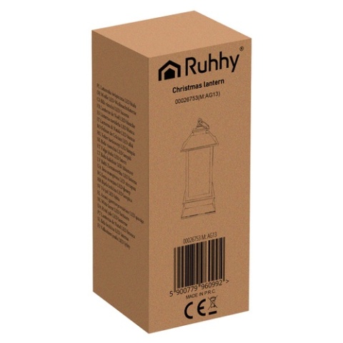 Latarenka świąteczna LED biała lampion z ciepłym światłem ozdoba