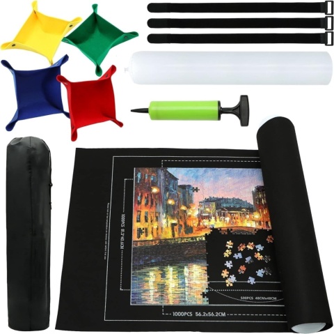 Mata filcowa do układania puzzli z akcesoriami 1500 plansza podkładka