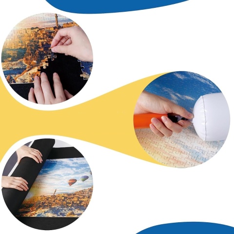 Mata filcowa do układania puzzli z akcesoriami 1500 plansza podkładka