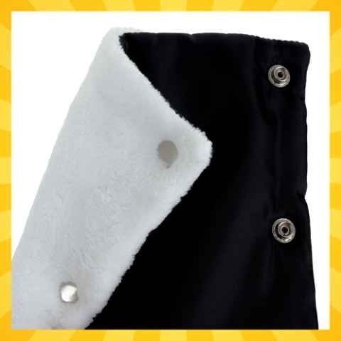 Mufki podwójne do wózka sanek rękawiczki ocieplane z pluszem wodoodporne