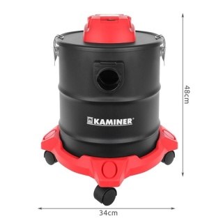 Odkurzacz przemysłowy żaroodporny bezworkowy do kominka popiołu pieca 20l