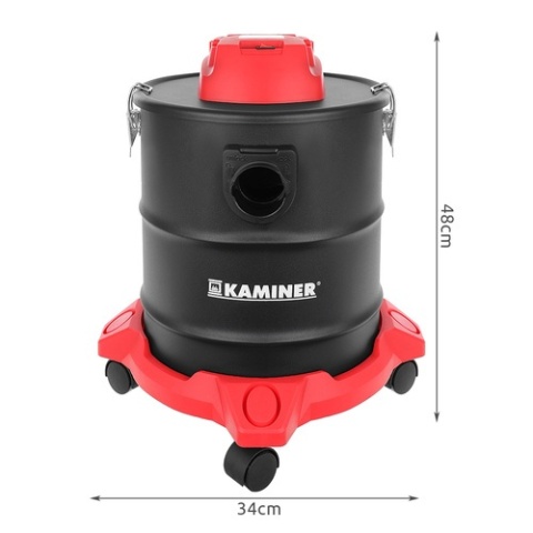 Odkurzacz przemysłowy żaroodporny bezworkowy do kominka popiołu pieca 20l