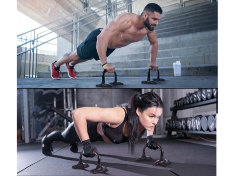 Profesjonalny uchwyt do robienia pompek podpórki do ćwiczeń stalowe