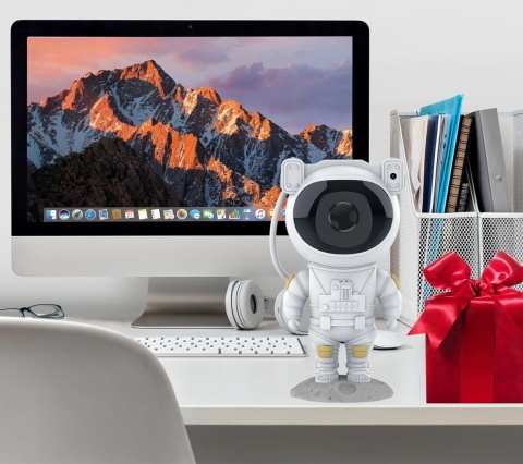 Projektor gwiazd Astronauta lampka nocna rzutnik LED dla dziecka + pilot