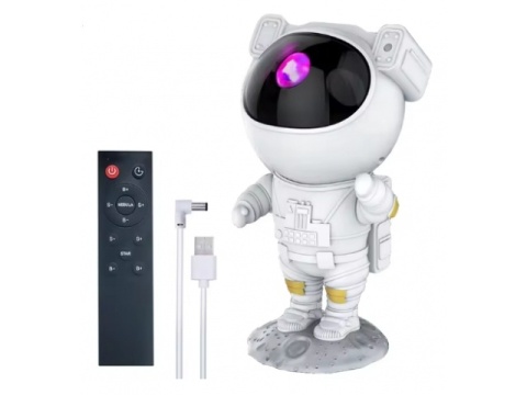 Projektor gwiazd Astronauta lampka nocna rzutnik LED dla dziecka + pilot