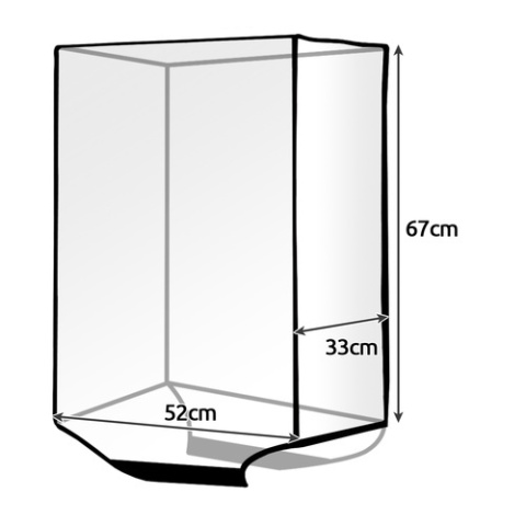 Przezroczysty pokrowiec na walizkę wodoodporny uniwersalny rozmiar średni L