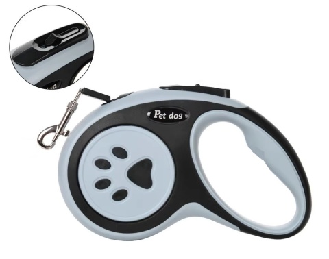Smycz automatyczna dla psa 5m z blokadą zwijana