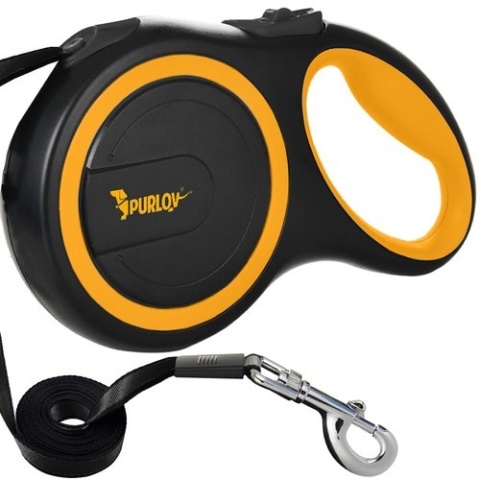 Smycz automatyczna dla psa PURLov 8m do 50kg – solidna smycz z blokadą i ergonomiczną rączką