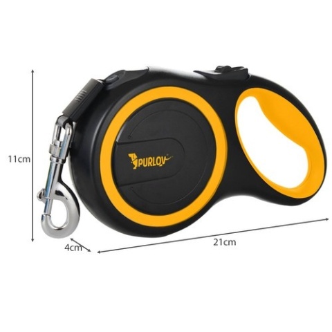 Smycz automatyczna dla psa PURLov 8m do 50kg – solidna smycz z blokadą i ergonomiczną rączką