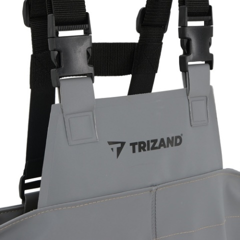 Wodery wędkarskie spodniobuty na ryby gumowe długie z szelkami rozmiar 45