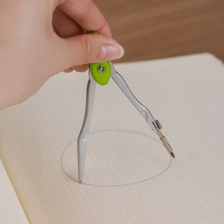 Zestaw geometryczny MAALEO 10 el. komplet szkolny z cyrklem i przyborami