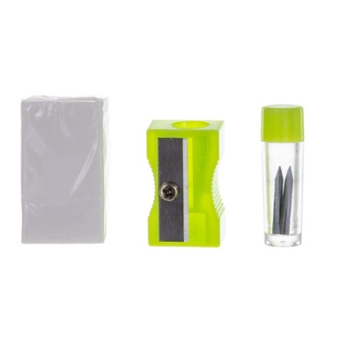 Zestaw geometryczny MAALEO 10 el. komplet szkolny z cyrklem i przyborami