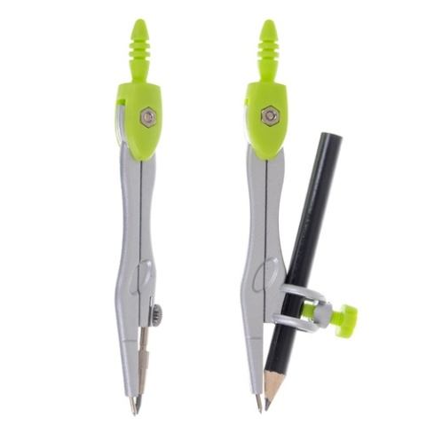 Zestaw geometryczny MAALEO 10 el. komplet szkolny z cyrklem i przyborami