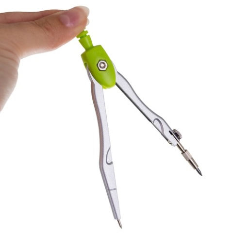 Zestaw geometryczny MAALEO 10 el. komplet szkolny z cyrklem i przyborami