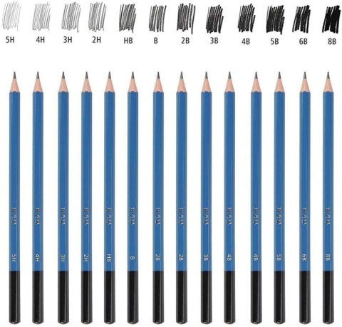 Zestaw ołówkowy do szkicowania rysowania profesjonalny 35el ołówki