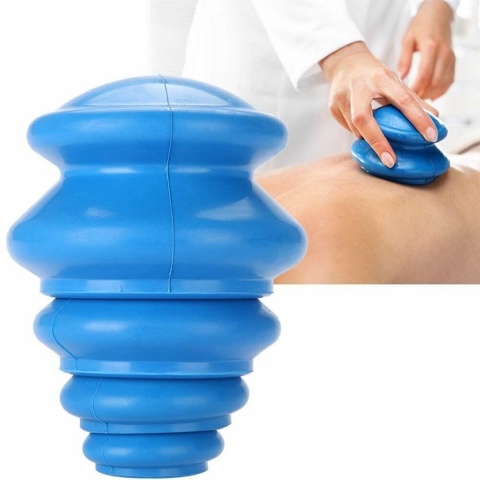 Bańki chińskie silikonowe próżniowe zestaw 4 sztuk do masażu ciała gumowe