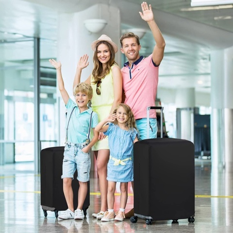 Elastyczny pokrowiec ochronny na walizkę M średnią na bagaż