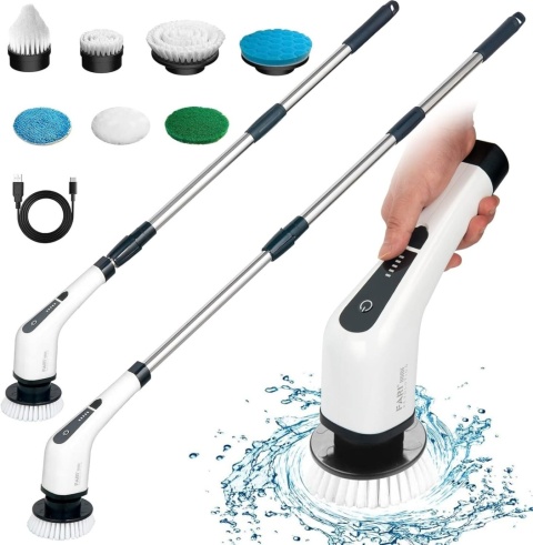 Elektryczna Szczotka Obrotowa 9w1 Mop Turbo Akumulatorowa do mycia