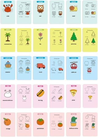 Interaktywny robot do rysowania edukacyjny do nauki + 100 kart + flamastry