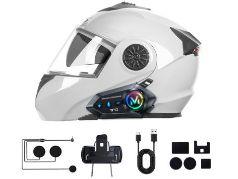 Interkom motocyklowy Bluetooth Y12 PRO asystent do kasku rozmowy muzyka