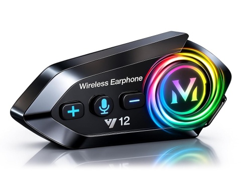 Interkom motocyklowy Bluetooth Y12 PRO asystent do kasku rozmowy muzyka