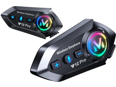 Interkom motocyklowy Bluetooth Y12 PRO asystent do kasku rozmowy muzyka