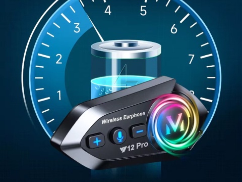 Interkom motocyklowy Bluetooth Y12 PRO asystent do kasku rozmowy muzyka