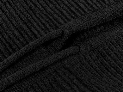 Kaptur Damski Zimowy Balaclava 3w1 Komin Wełna Zimowy 3w1 Czarny