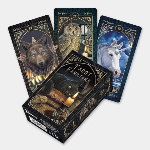 Karty Tarota Tarot Familiars Lisa Parker Fournier Zwierzęta Mroczne 78 Kart