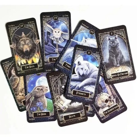Karty Tarota Tarot Familiars Lisa Parker Fournier Zwierzęta Mroczne 78 Kart