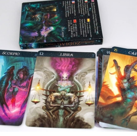 Karty Tarota Wyrocznia Barbieri Zodiac Oracle Lo Scarabeo 26 Kart