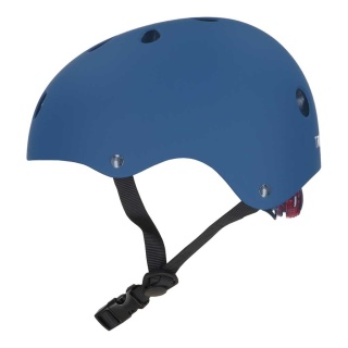 Kask dla dziecka rowerowy dziecięcy LED S 48-54 cm na rower hulajnogę granatowy