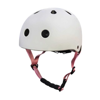 Kask dla dziecka rowerowy dziecięcy LED S 48-54 cm na rower hulajnogę biały