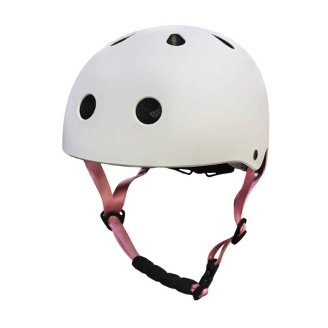 Kask dla dziecka rowerowy dziecięcy LED S 48-54 cm na rower hulajnogę biały