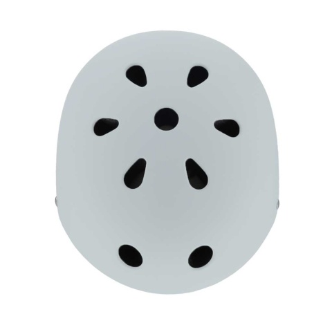 Kask dla dziecka rowerowy dziecięcy M 55-58 cm rower hulajnogę lampka szary