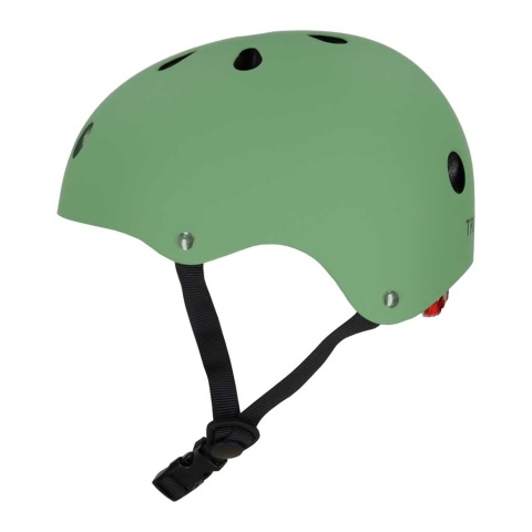 Kask dla dziecka rowerowy dziecięcy M 55-58 cm rower hulajnogę lampka zielony