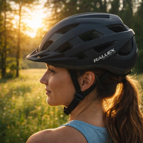 Kask rowerowy damski męski na rower rolki hulajnogę L 58-62cm