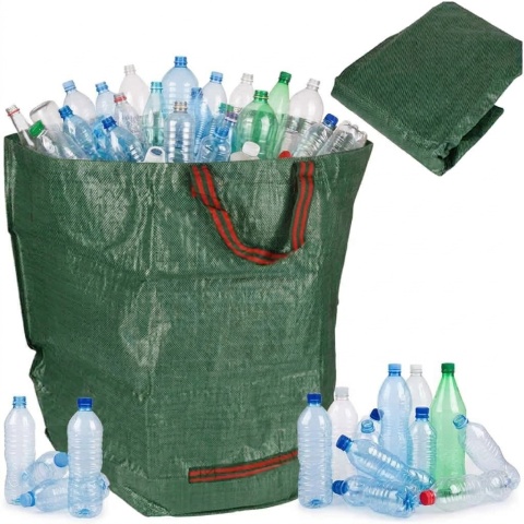 Kosz Ogrodowy na Liście Trawę butelki Kaucyjne Worek Składany Plastik 272L