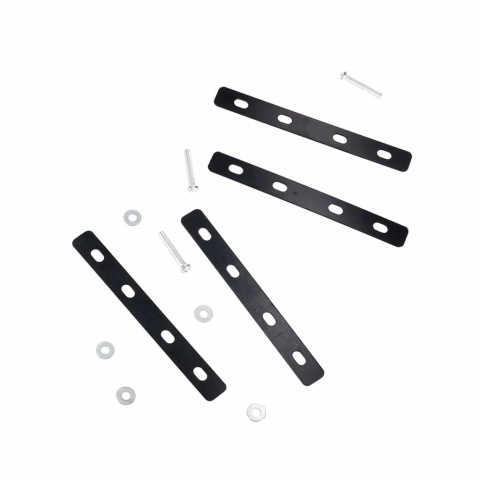 Koszyk rowerowy rattanowy na rower na bagażnik tylny z odblaskiem