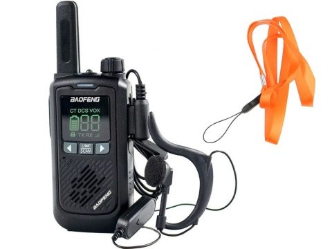 Krótkofalówki Walkie Talkie Baofeng Radiotelefon BF-T17 2szt PMR zasięg 8km