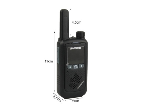 Krótkofalówki Walkie Talkie Baofeng Radiotelefon BF-T17 2szt PMR zasięg 8km