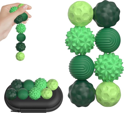 Kulki magnetyczne sensoryczne antystresowe z etui 8 sztuk mocne