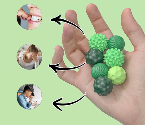 Kulki magnetyczne sensoryczne antystresowe z etui 8 sztuk mocne
