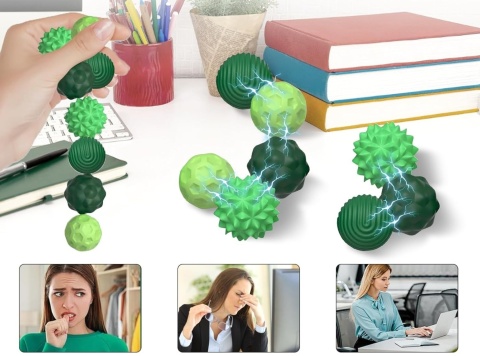 Kulki magnetyczne sensoryczne antystresowe z etui 8 sztuk mocne