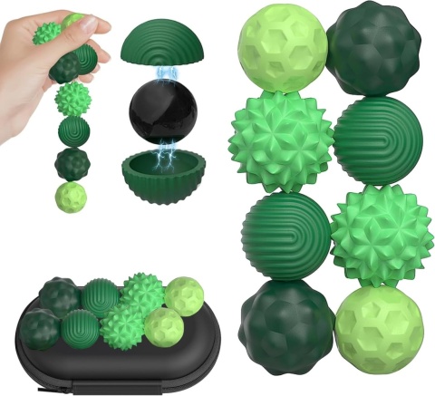 Kulki magnetyczne sensoryczne antystresowe z etui 8 sztuk mocne