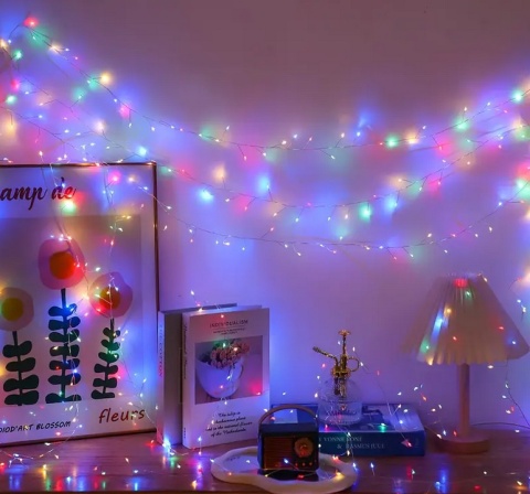Lampki choinkowe 500 led 12,5m światełka druciki ryż girlanda multikolor