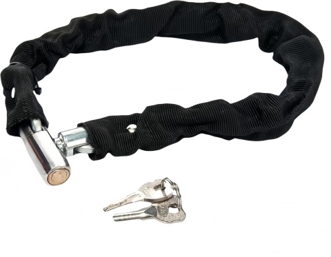Łańcuch rowerowy zapięcie 80 cm blokada roweru motocyklu 2 klucze