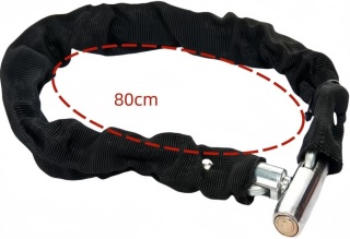 Łańcuch rowerowy zapięcie 80 cm blokada roweru motocyklu 2 klucze