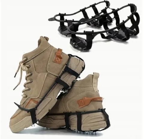 Nakładki antypoślizgowe na buty kolce lekkie raczki 24 kolce roz. L 41-46