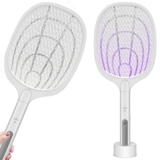 Paletka na Komary Muchy Owady Elektryczna Lampa Owadobójcza 3000V UV 2w1